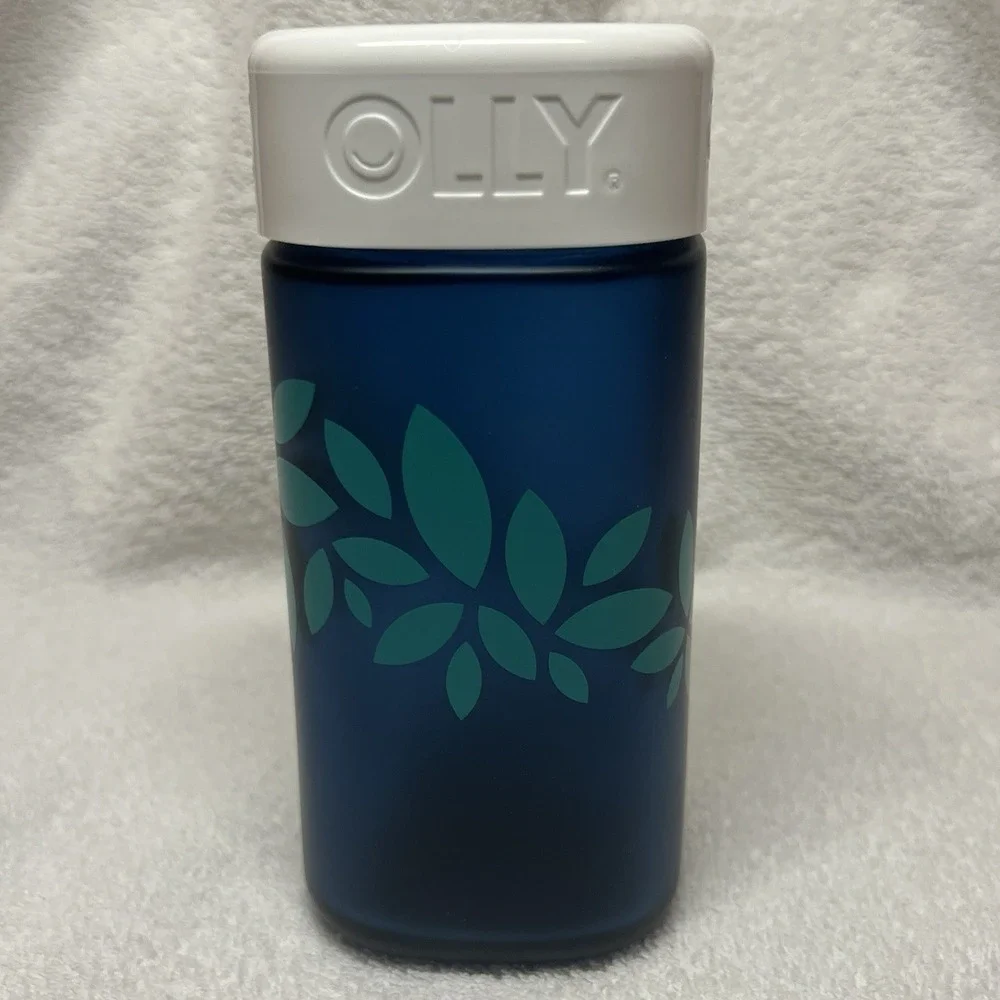 OLLY‎ Joy Jar Refillable Glass Bottle Vitamin Container Limited Edition EMPTY